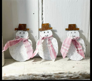 Exclusive hand crafted snowmen