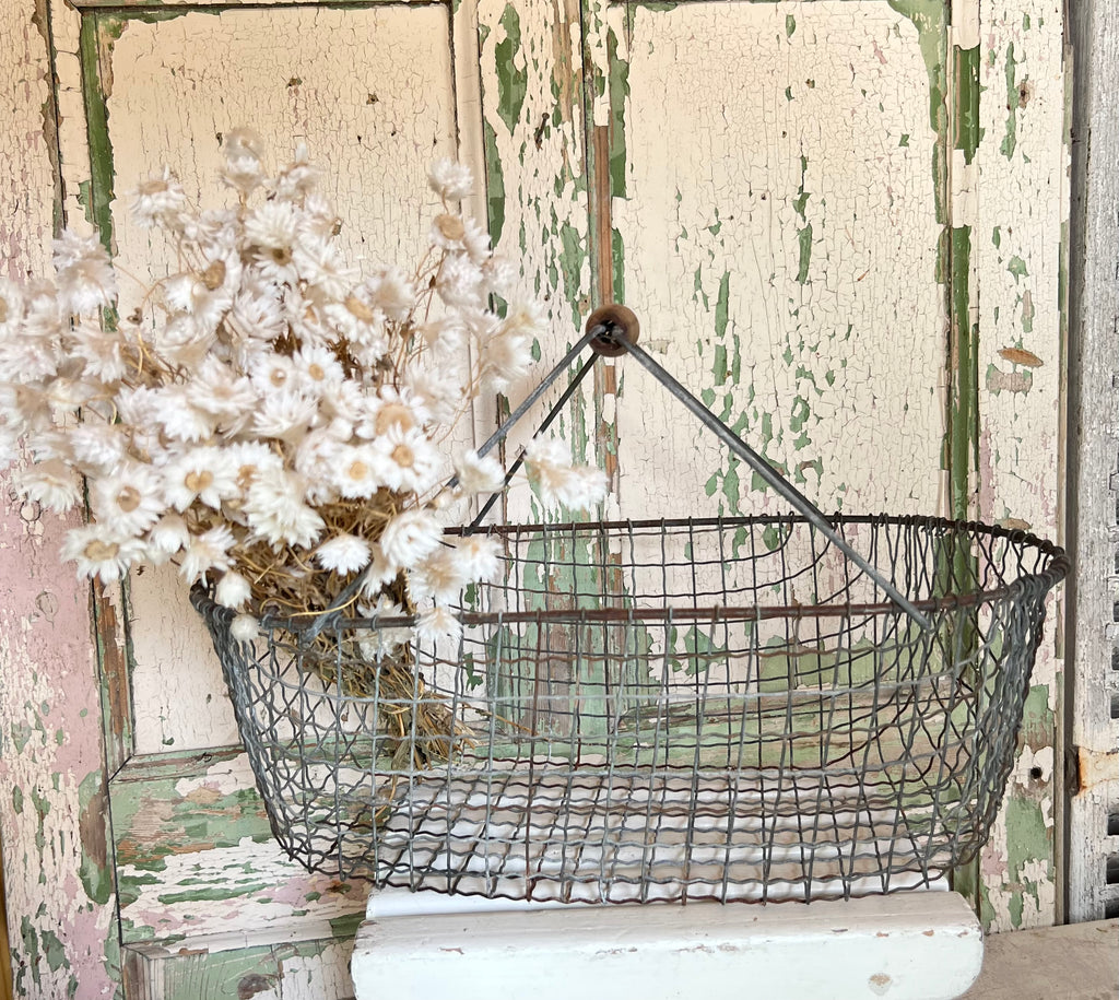French wire work basket