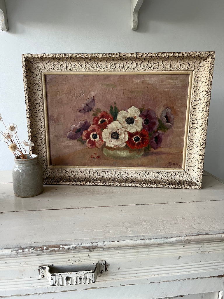 Beautiful French oil on board