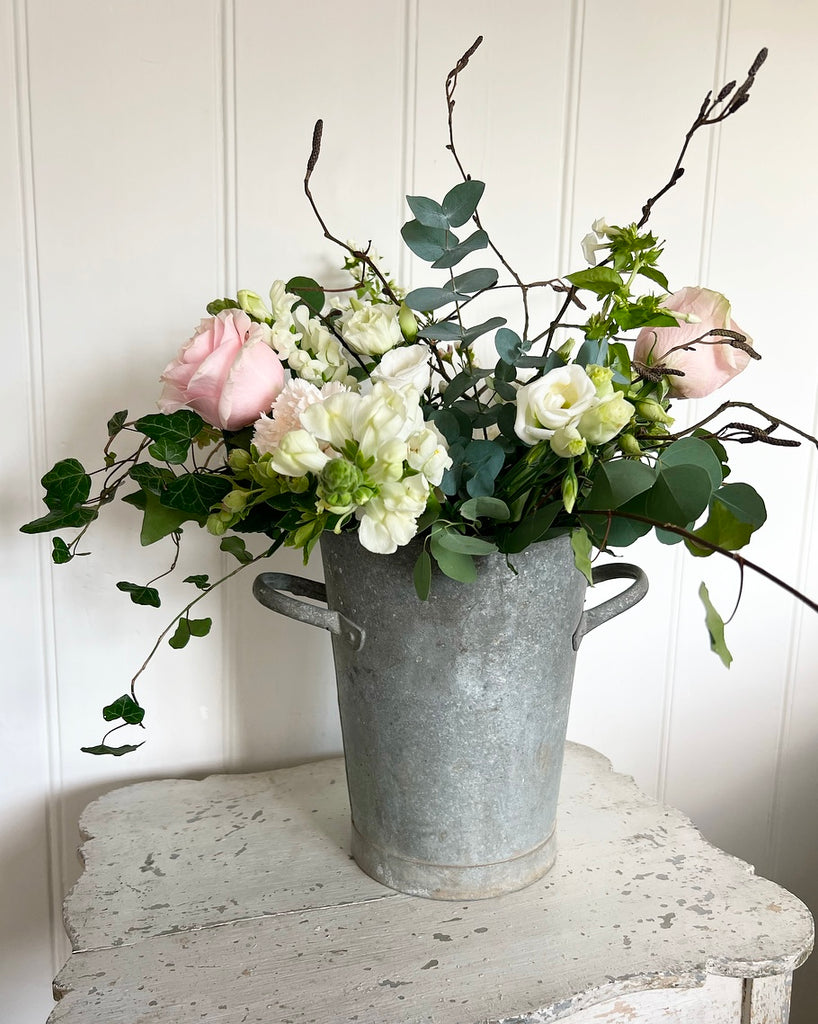 Fabulous mid century galvanised florist’s buckets