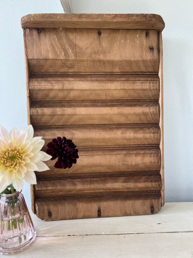 Rustic wooden washboard