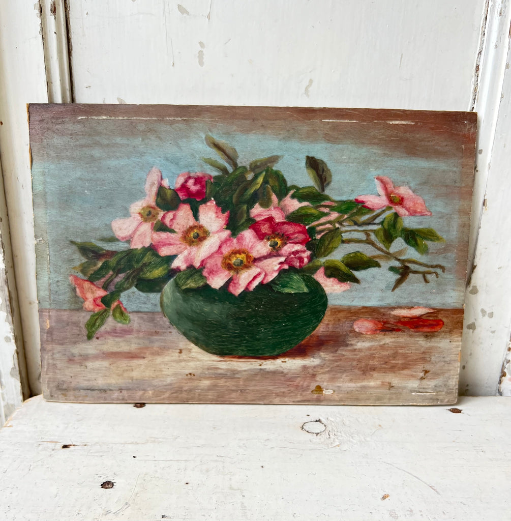 Gorgeous vintage oil on board