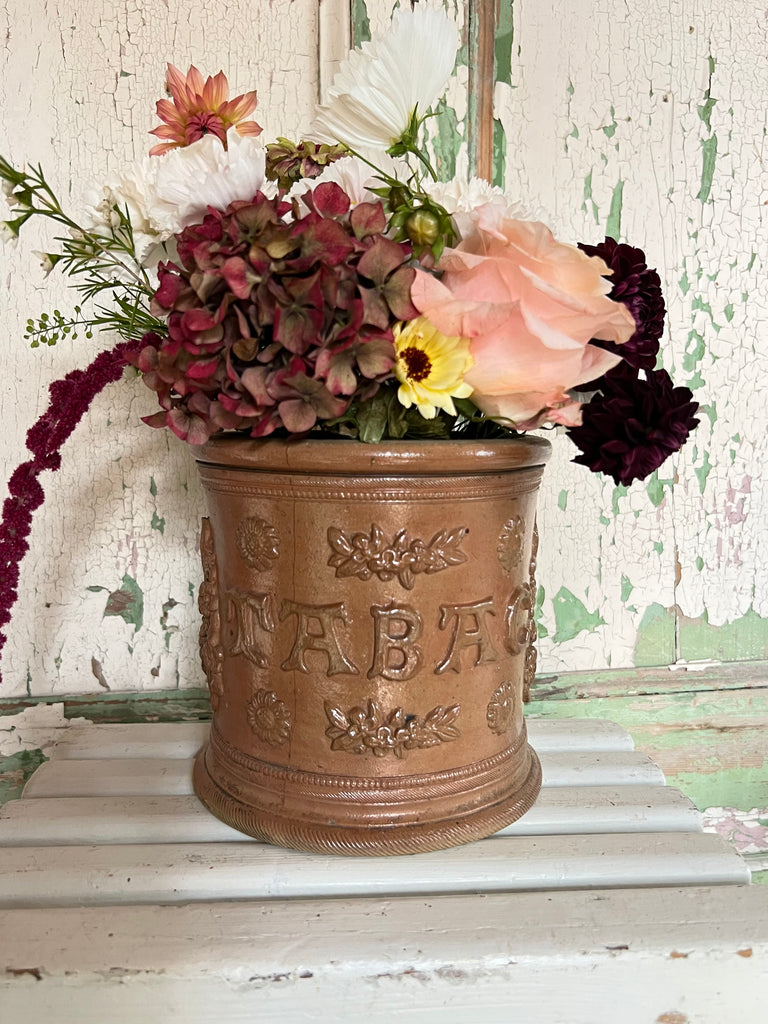 Rustic French Tabac jar