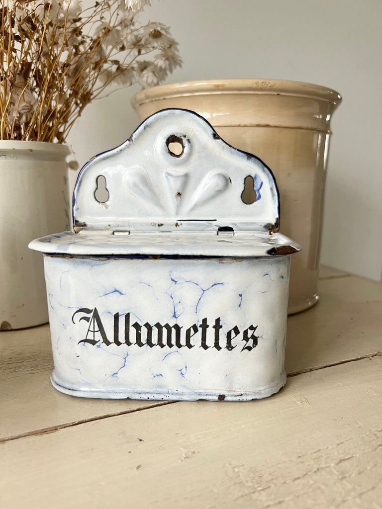 French enamel Allumettes ( match) box