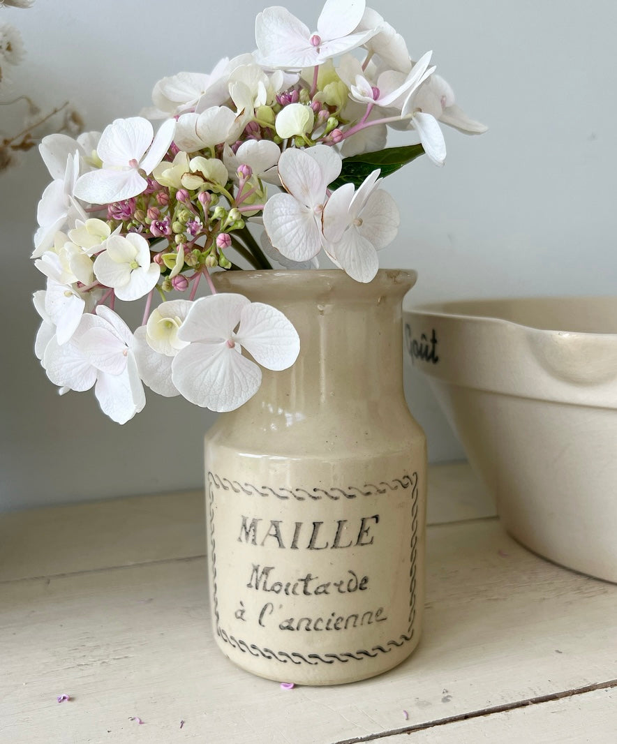 Vintage French Maille mustard jar