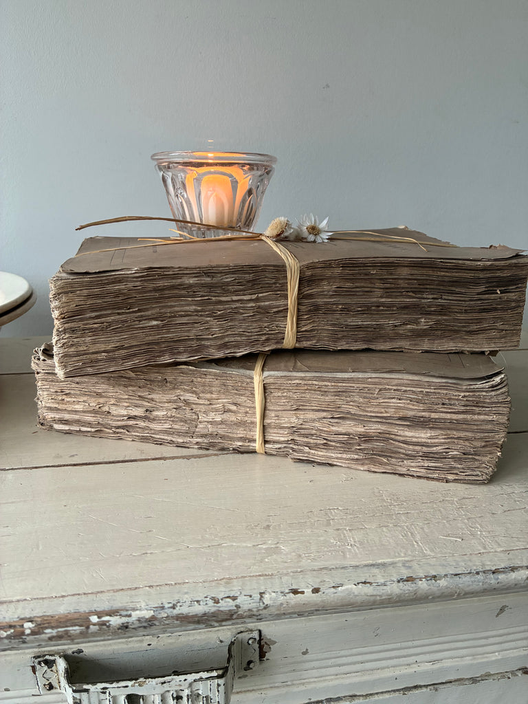 Charming old book with frilly pages