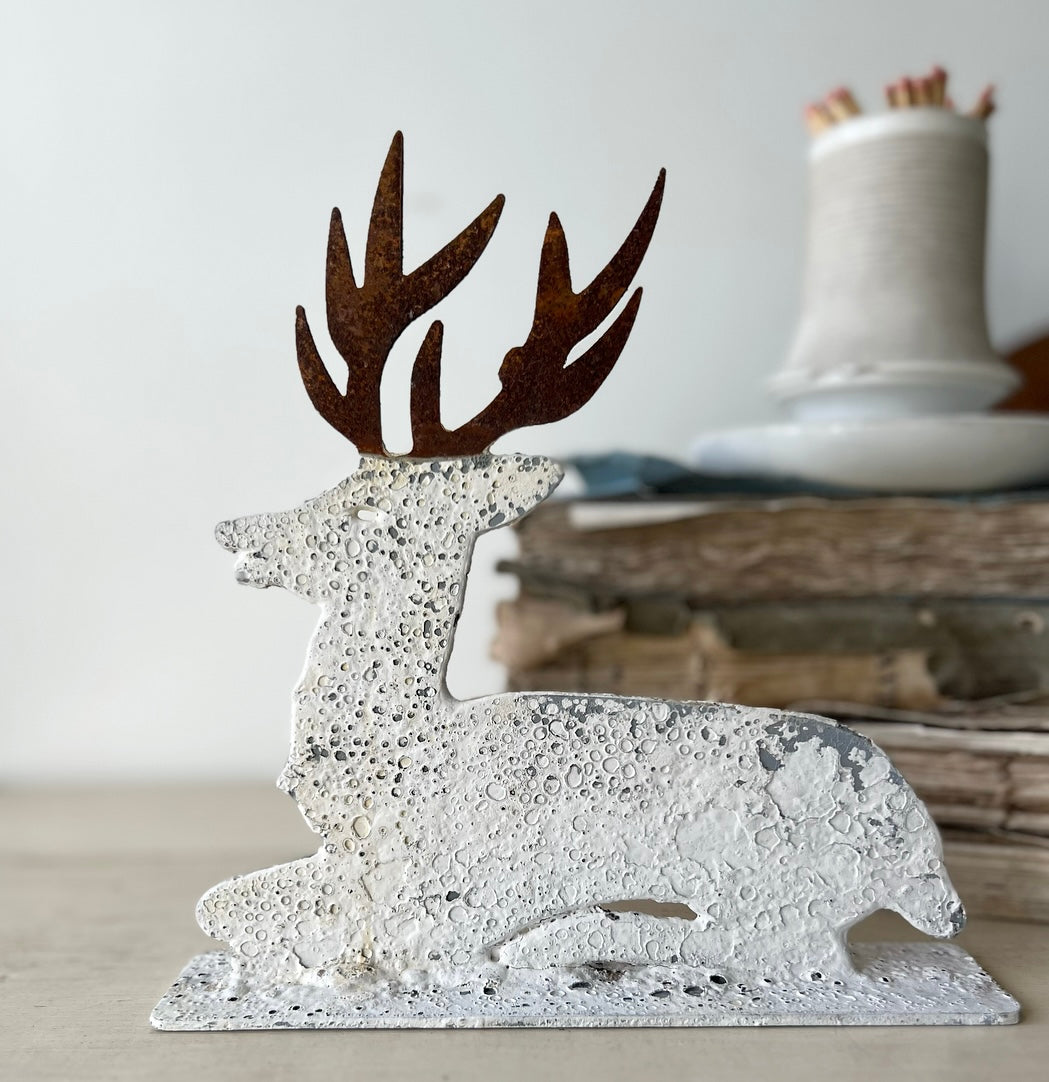 Hand crafted metal stag