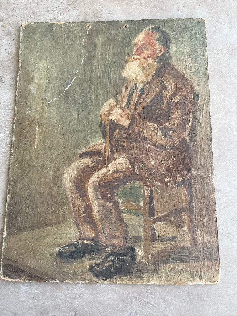 French oil on board
